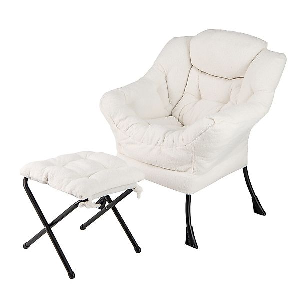 COSTWAY Relaxsessel (2-St), Ohrensessel mit Hocker, günstig online kaufen