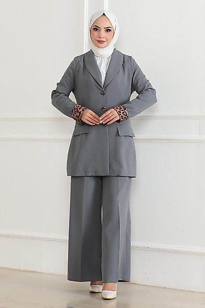 MODAMİHRAM Tunikakleid Leopardenmuster Set Indigo 19218 günstig online kaufen
