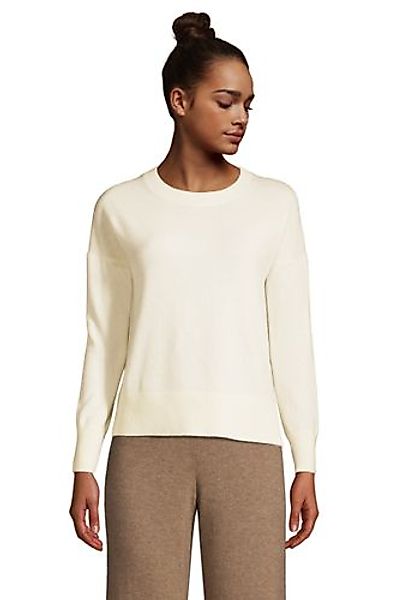 Relaxter Kaschmir-Pullover mit rundem Ausschnitt, Damen, Größe: S Normal, E günstig online kaufen