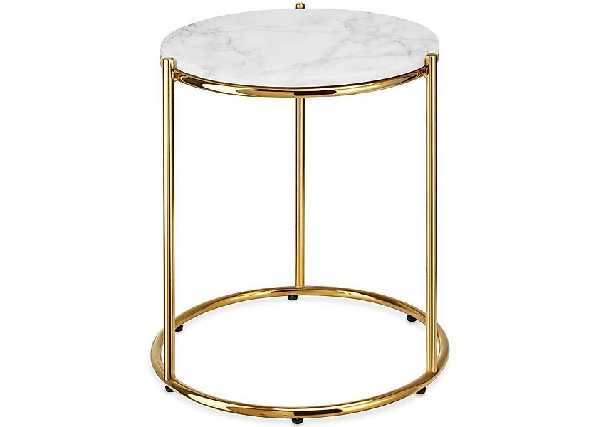 tectake Beistelltisch Couchtisch Ellsa, hochwertige Marmorplatten, solide S günstig online kaufen