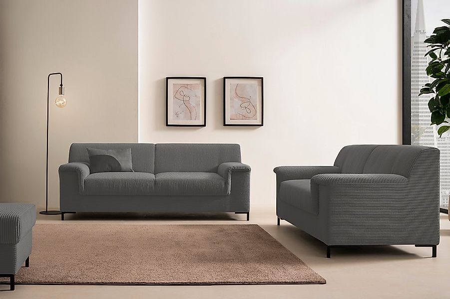 INOSIGN Polstergarnitur "Jamie 2, auch in Cord, Set: bestehend aus 1,5- und günstig online kaufen