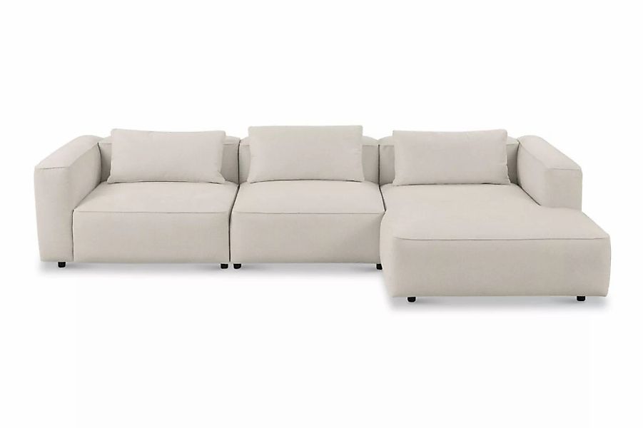 andas Ecksofa »Tvinnet«, Breite 317 cm, extra tiefe Sitzfläche, kubisches S günstig online kaufen