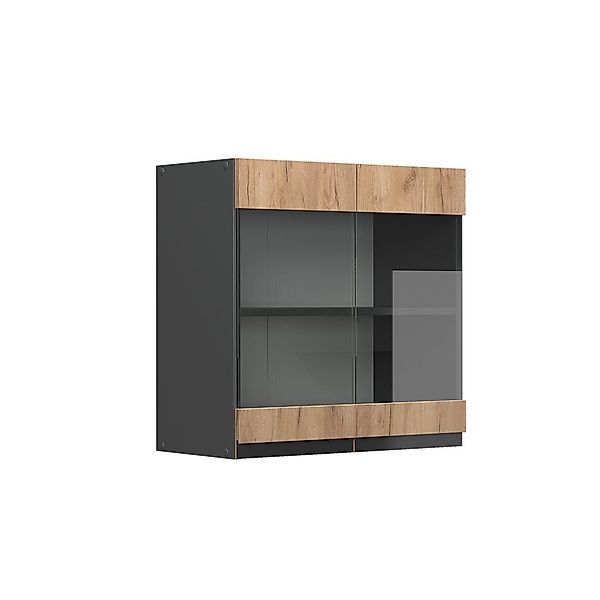 Vicco Glashängeschrank R-Line, Goldkraft Eiche/Anthrazit, 60 günstig online kaufen
