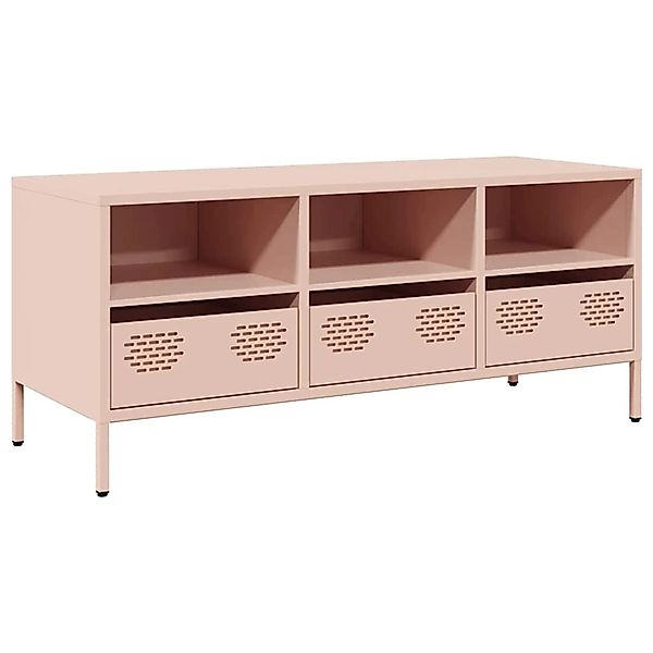vidaXL TV-Schrank Rosa 101,5x39x43,5 cm Kaltgewalzter Stahl 851323 günstig online kaufen