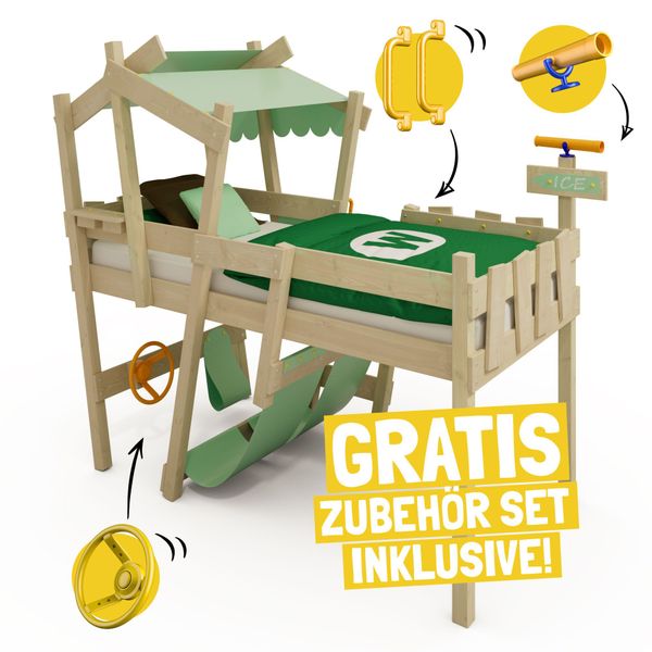 Wickey Kinderbett CrAzY Snuggy Massivholz-Hochbett mit günstig online kaufen