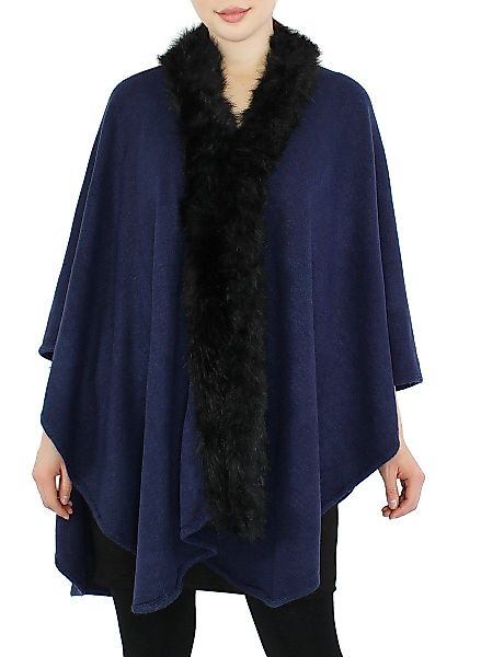 dy_mode Strickponcho Damen Strickponcho Umhang Strickmantel günstig online kaufen
