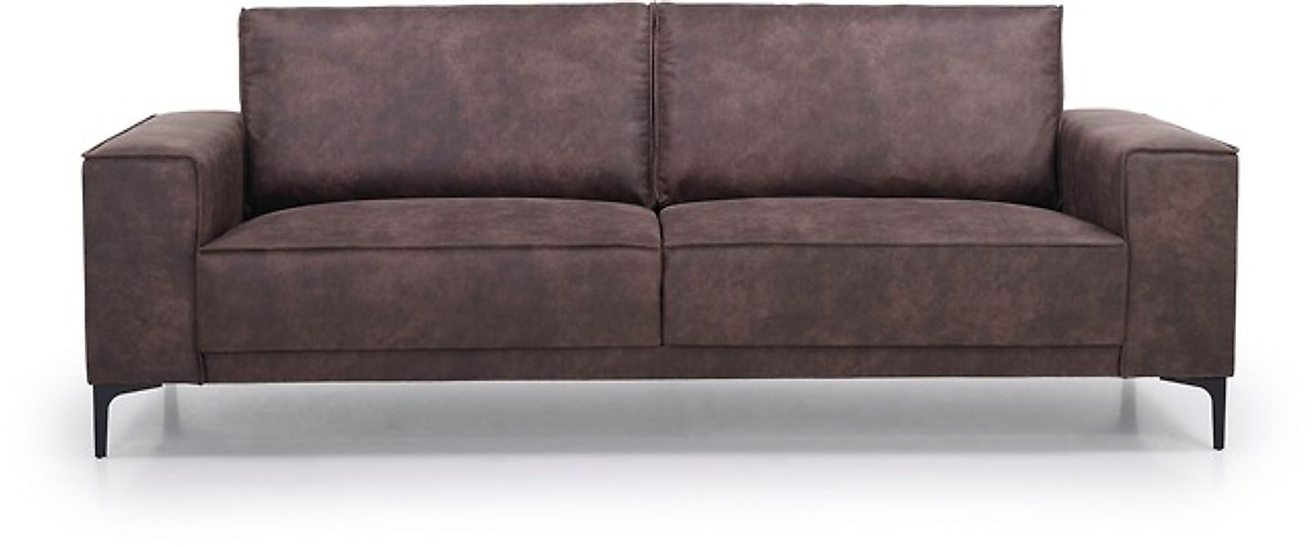 Places of Style 3-Sitzer »3er Sofa Oland, Struktur, Flachgewebe, Luxus-Micr günstig online kaufen