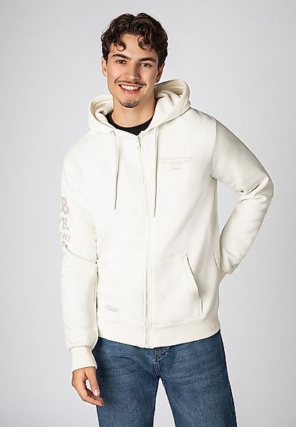 SUBLEVEL Kapuzensweatjacke Herren Zipperjacke mit Kapuzen Print Sweatshirtj günstig online kaufen