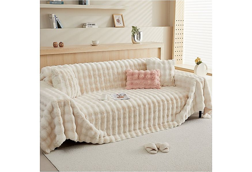 Sunicol Sofabezug Plüsch Dick Sofa Sitzkissenbezug, Couchbezug, Antirutsch, günstig online kaufen