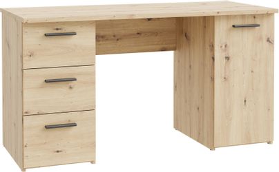 FORTE Schreibtisch "Neuss" mit 3 Schubladen & 1 Tür, funktional, Breite 138 günstig online kaufen