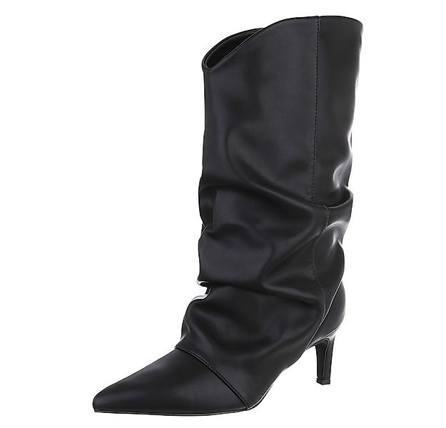 Ital-Design Eleganter knöchelhoher Boot mit Absatz für Damen Stiefel (90457 günstig online kaufen