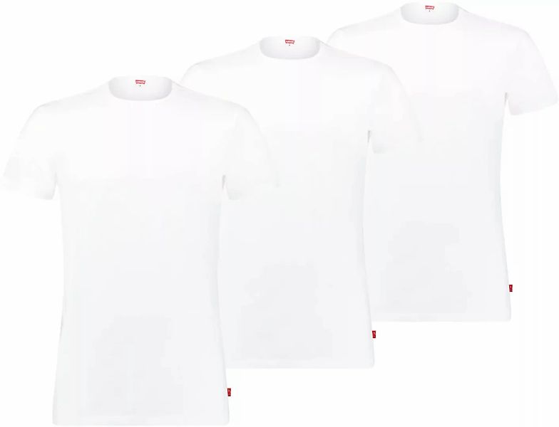 Levi's 3-er Set T-Shirt V-Ausschnitt Weiß günstig online kaufen