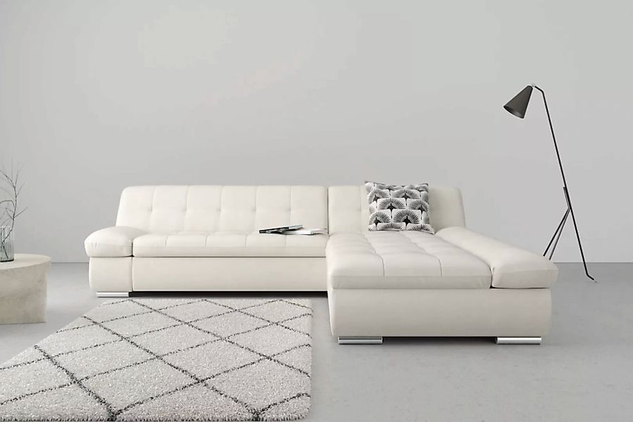 DOMO collection Ecksofa »Mona L-Form«, wahlweise mit Bettfunktion günstig online kaufen