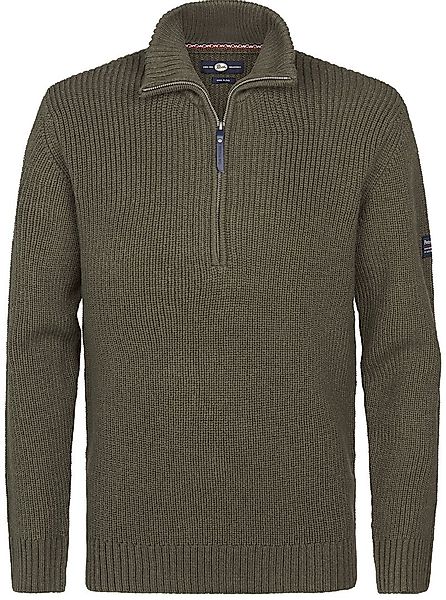Petrol Half Zip Pullover Army Green - Größe 3XL günstig online kaufen