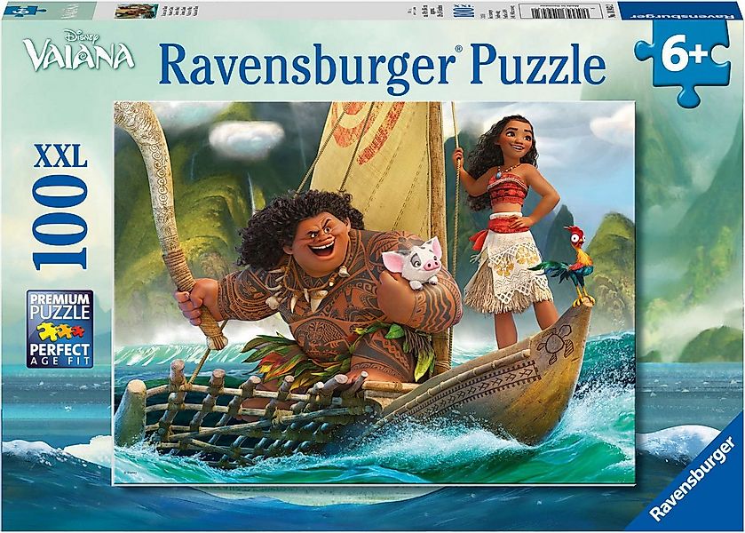 Ravensburger Puzzle 100 Teile Kinder Puzzle XXL Disney Vaiana und Maui 1094 günstig online kaufen