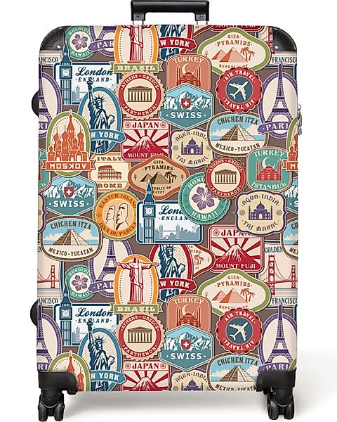 NoBoringSuitcases.com© Hartschalen-Trolley Reisen - Muster - günstig online kaufen