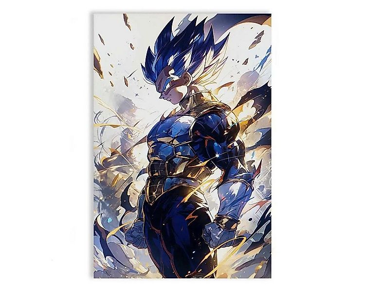 SimpleCanvas Wandbild Vegeta Rage - Dragon Ball - Anime Leinwandbild, Wandb günstig online kaufen