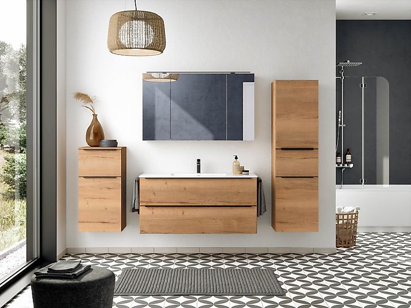 nobilia® Badmöbel-Set Levere, (2-St., vormontiert, mit günstig online kaufen