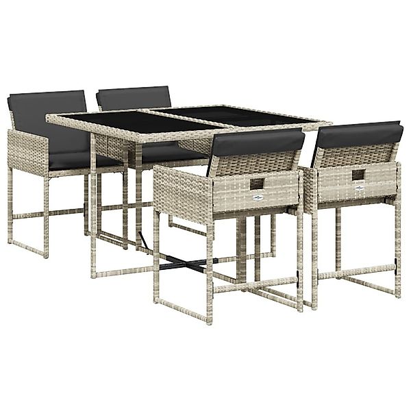 vidaXL Garten-Essgruppe 5-tlg. Garten-Essgruppe mit Kissen günstig online kaufen