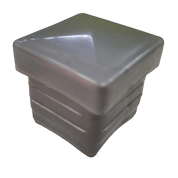 Ersatz-Pfostenkappen Kunststoff 40 x 40 mm Silber günstig online kaufen