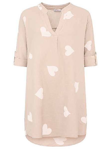 Zwillingsherz Tunikakleid Musselin Tunika/Kleid mit Herzen günstig online kaufen