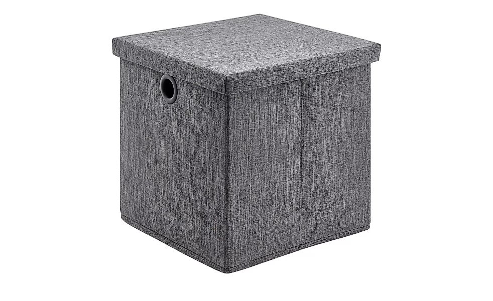Aufbewahrungsbox - grau - Polyester, Pappe - 32 cm - 30 cm - 32 cm - Sconto günstig online kaufen