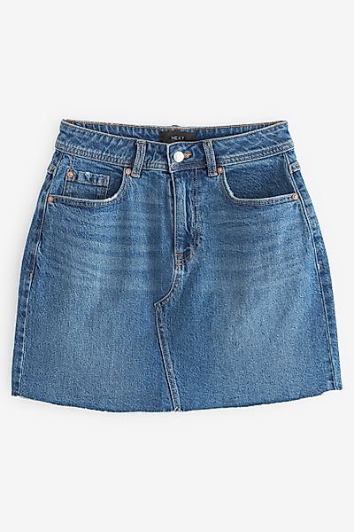 Next Jeansrock Jeansminirock mit offenem Saum günstig online kaufen