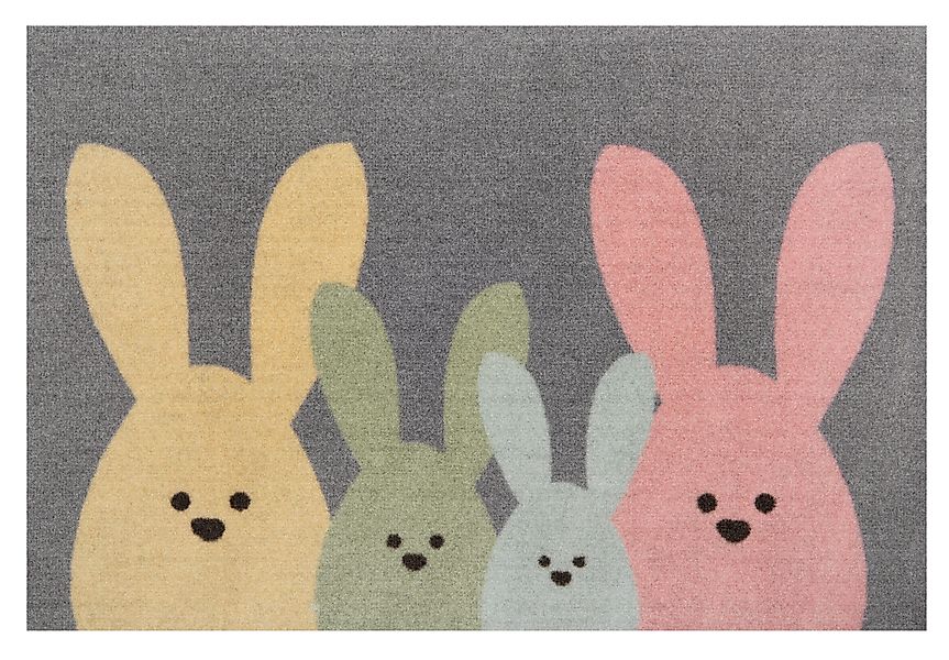 HANSE Home Fußmatte Bunny Family, Türmatte, günstig online kaufen