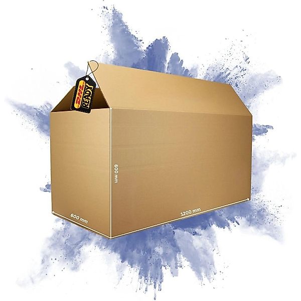 PROREGAL 1x Versandkarton 2-Wellig LxBxH 1200 x 600 x 600 mm Mit Höhenrille günstig online kaufen