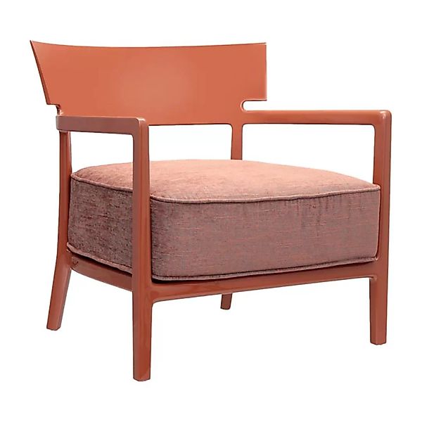 Kartell - Cara Solid Sessel - rost/Stoff Solid/BxHxT 68x69x67cm/Gestell ros günstig online kaufen