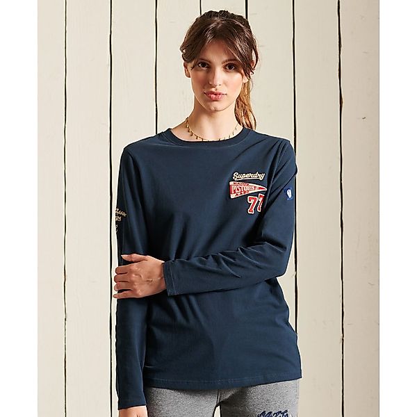 Superdry Collegiate Langarm-t-shirt M Eclipse Navy günstig online kaufen