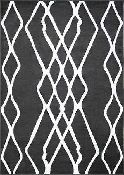 Carpetilla Designteppich Floransa Abstrakt Kurzflor grau Gr. 240 x 340 günstig online kaufen