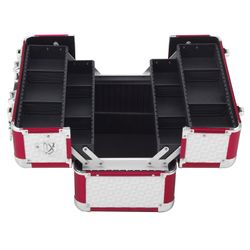 anndora Kosmetikkoffer Multikoffer abschließbar Karo geprägt, günstig online kaufen