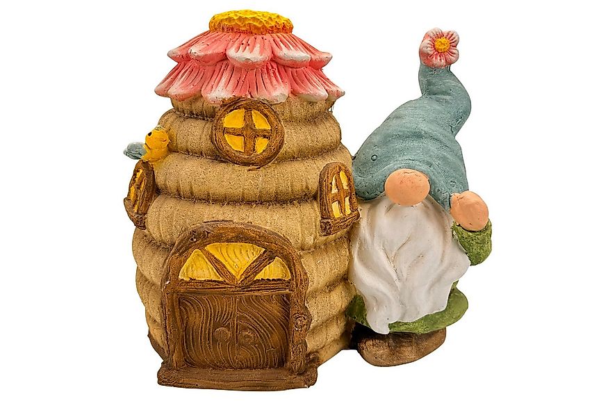 Online-Fuchs Gartenfigur - großer Gartenzwerg mit Bienenstock für draußen - günstig online kaufen