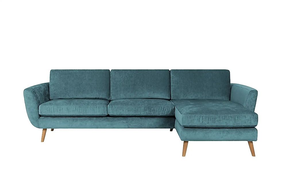 SOHO Ecksofa  Smilla  ¦ türkis/petrol ¦ Maße (cm): B: 274 H: 85 T: 156.0 Po günstig online kaufen