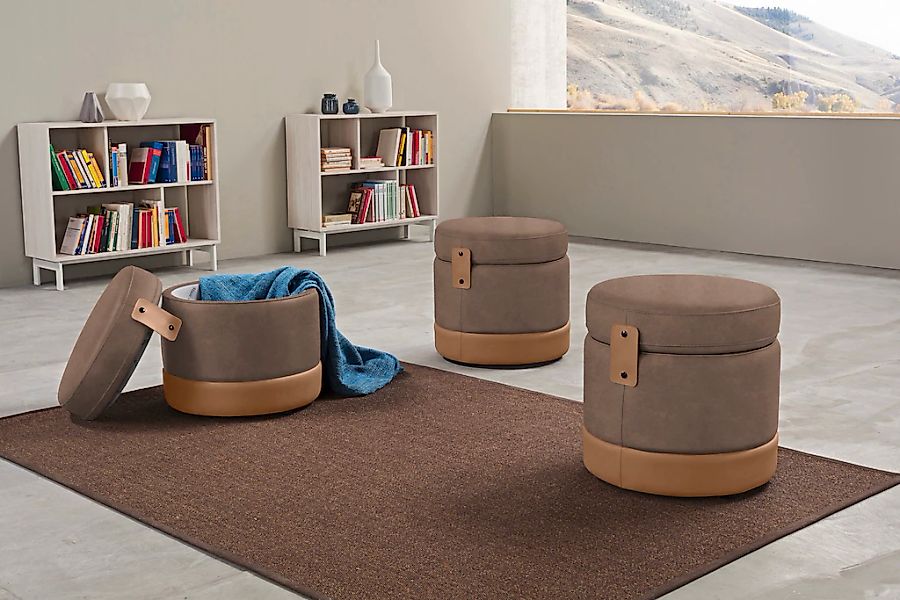 Egoitaliano Hocker "Tonder, Designhocker als Blickfang mit tollen Details" günstig online kaufen