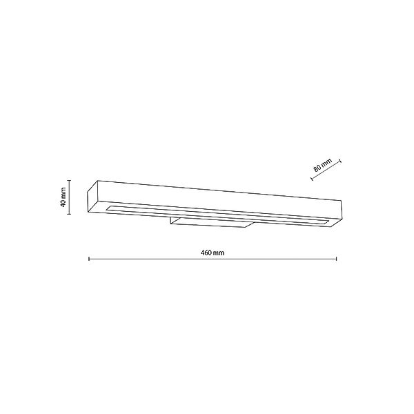 LED-Holzwandleuchte Teo, walnuss, 46 cm, 3000 K günstig online kaufen