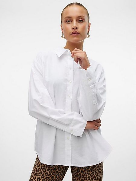 Vero Moda Blusenshirt locker geschnitten Hemdkragen Streifenmuster VMIDA OX günstig online kaufen