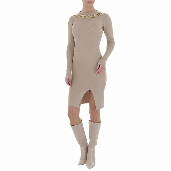 Ital-Design Strickkleid Damen Party & Clubwear Asymmetrisch Kette Stretch S günstig online kaufen
