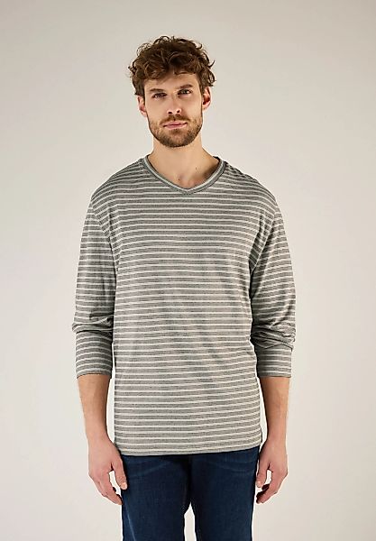 STREET ONE MEN Langarmshirt, aus reiner Baumwolle günstig online kaufen