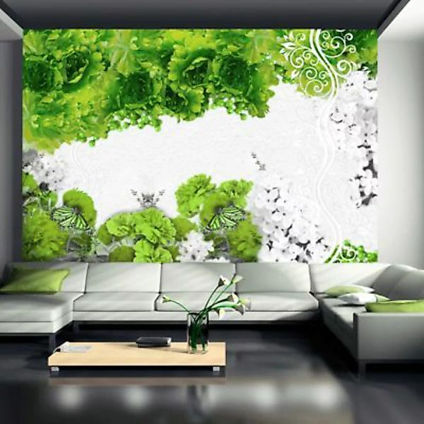 artgeist Fototapete Colors of spring: green mehrfarbig Gr. 200 x 140 günstig online kaufen