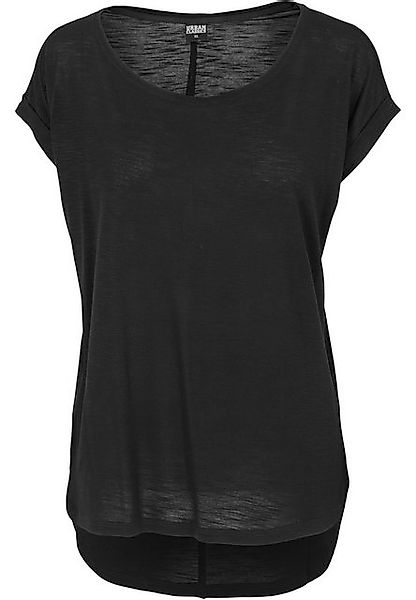 URBAN CLASSICS Kurzarmshirt Urban Classics Damen Ladies Long Back Shaped Sl günstig online kaufen