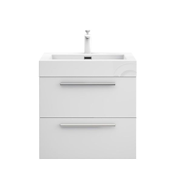 doporro Badezimmer-Set Badmöbel-Set Quadratto Waschbeckenunterschrank Wasch günstig online kaufen