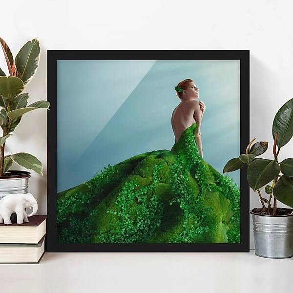 Bild mit Rahmen Portrait - Quadrat Mother Nature günstig online kaufen