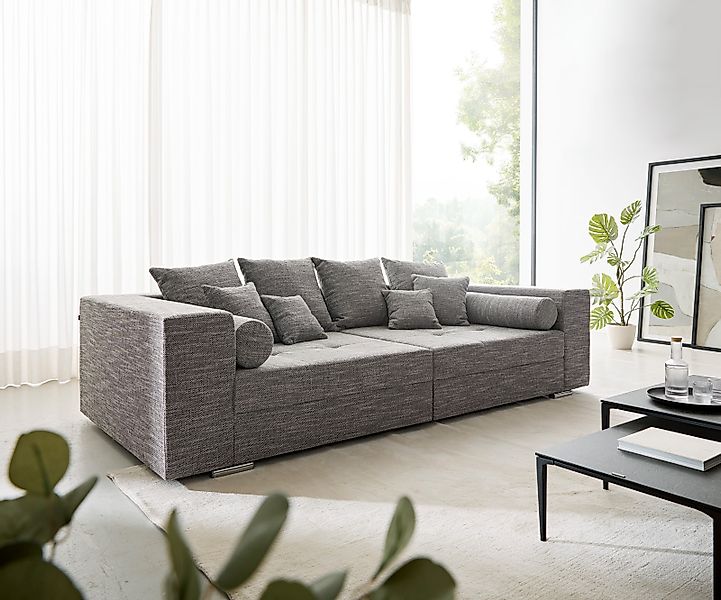 Big-Sofa Marlen 300x140 cm Hellgrau Couch günstig online kaufen