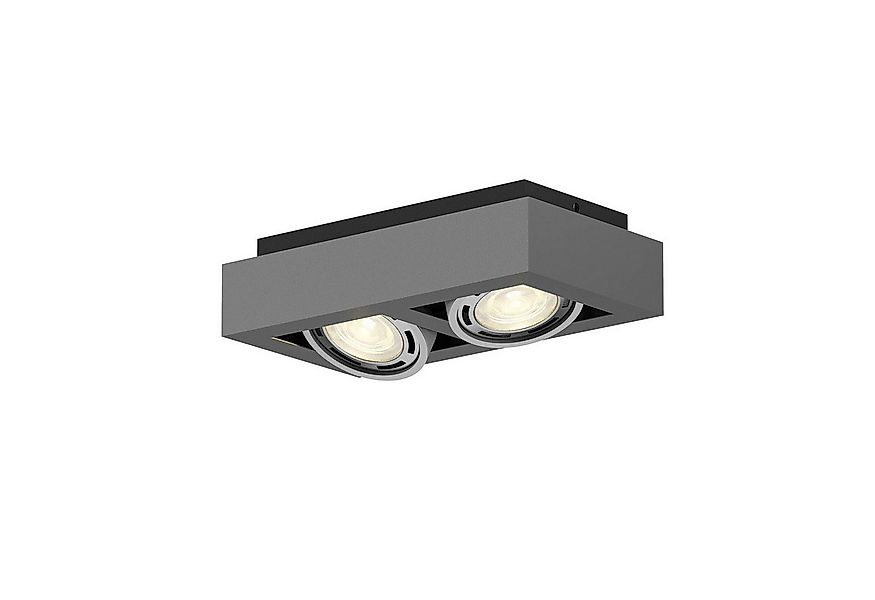 Arcchio Deckenleuchten Ronka, Metall, Schwarz IP20, 2 x 20 W ES111 LED günstig online kaufen