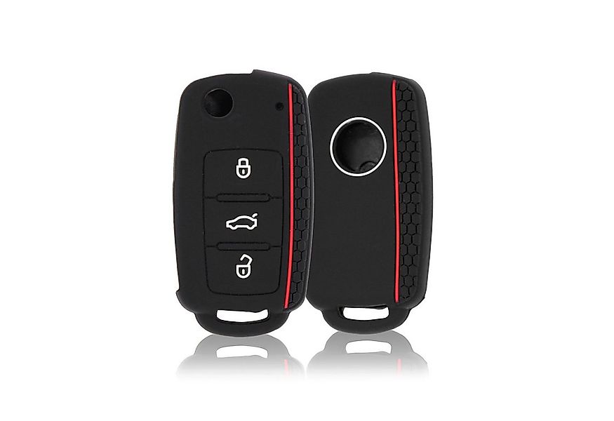 TSB Werk Schlüsselanhänger Schlüsselhülle Schwarz Rot Skoda VW GTI Seat Aut günstig online kaufen