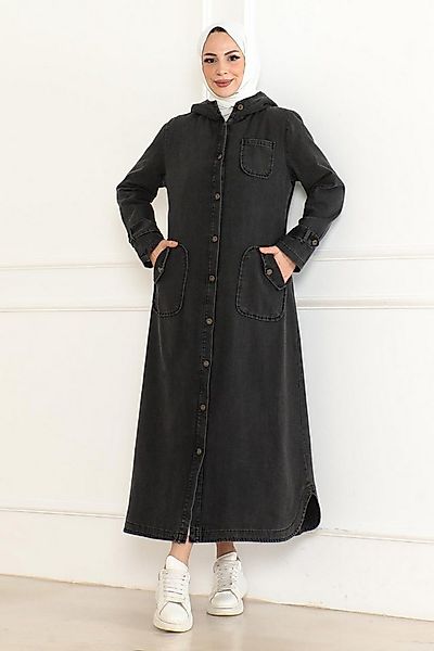 MODAMİHRAM Windbreaker Kapuzen-Denimjacke Dunkelblau 19230 günstig online kaufen