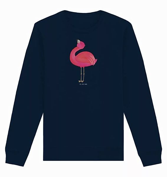 Mr. & Mrs. Panda Longpullover Flamingo Stolz Größe L - French Navy - Gesche günstig online kaufen