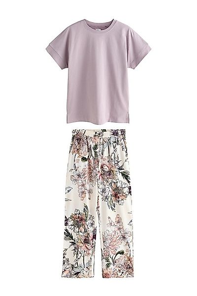 Next Pyjama Kurzärmeliger Pyjama mit Blumenmuster (2 tlg) günstig online kaufen